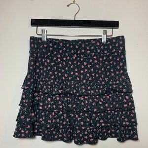 Betsey Johnson Floral Skirt Medium